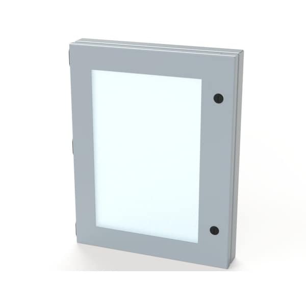 Hinged Window, 18 in. H x 14 in. W x 1-1/2 in. L, Polycarbonate